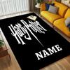 Custom Name Harry Potter Living Room Non-Slip Area Rug Soft Carpet for Bedroom Kids Playroom Sofa Office Home Decor Doormat