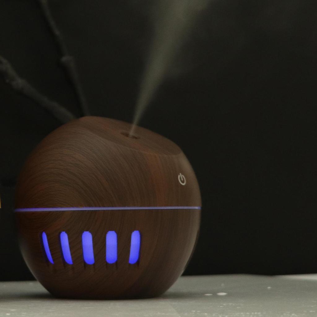 USB Mini Wood Grain Car & Home Humidifier Air Purifier