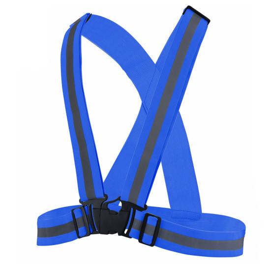 Adjustable Safety Reflective Vest Straps Jacket Night Running Cycling Sport Gear