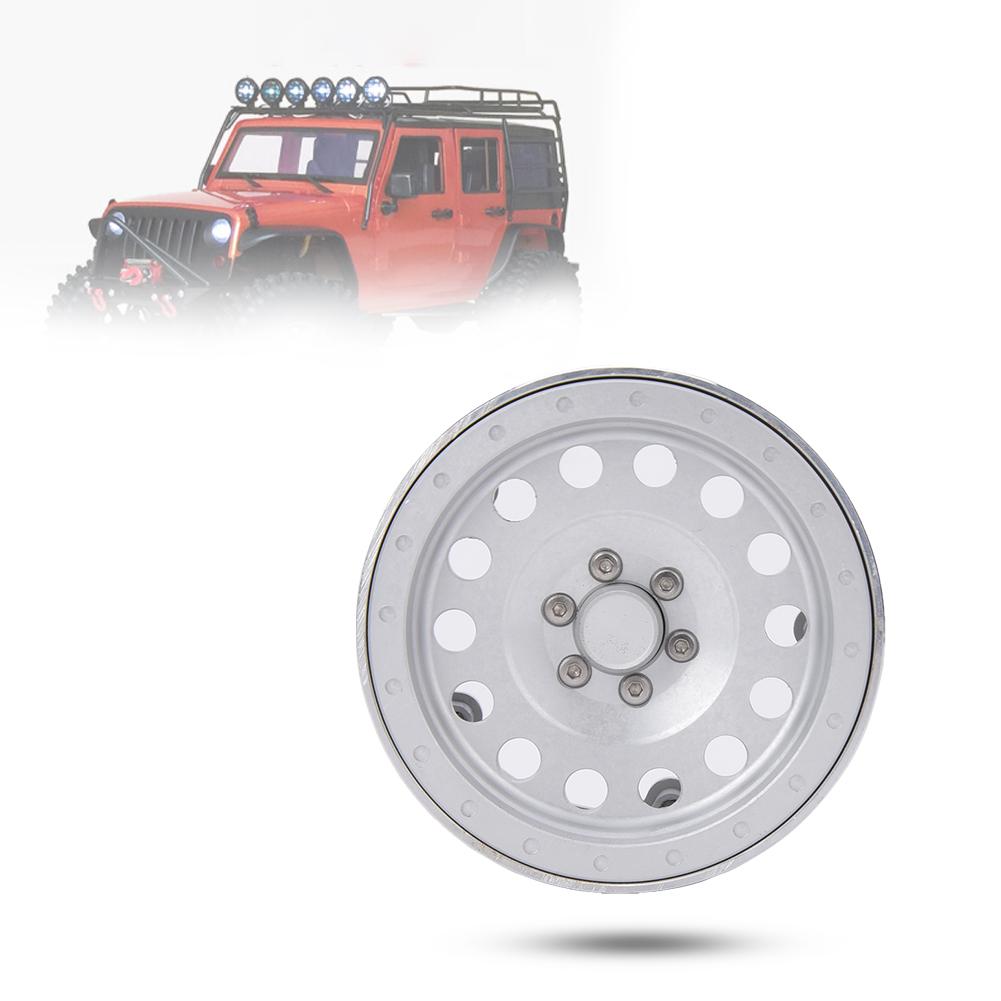 4pcs 2.2inch Aluminum Alloy Wheel Hubs for 1 10 Scale RC Car Accessory Hole TypeSilver