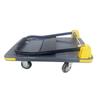 Reinforced Gray Folding Hand Push Flatbed Cart - Silent Heavy-Duty Design