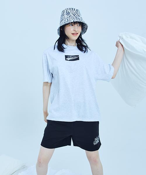 FAKEMAMA Logo Sweat Shorts_Black