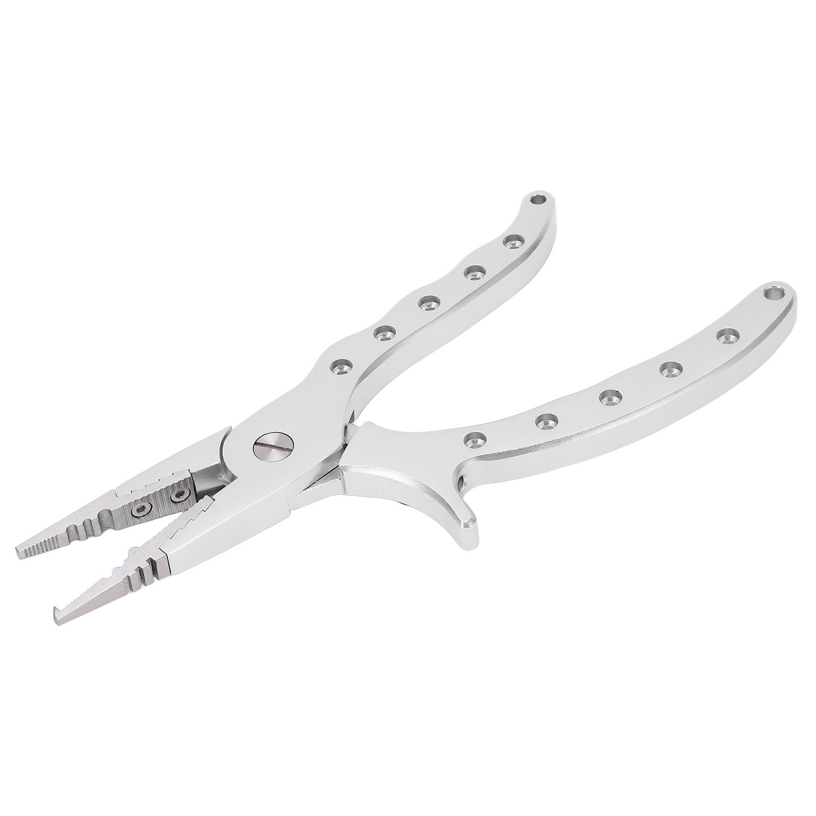 Saltwater Fishing Pliers Ergonomic Handle Aluminium Alloy Corrosion Resistant Aluminum Fishing Pliers