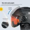 Moon Ski Helmet with Goggles: Unisex One-Piece Protective Gear for Safety on the Slopes