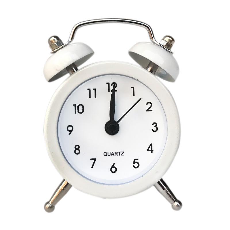 Mini Metal Alarm Clock Cute Creative Student Children's Small Alarm Clock Exchangeable Clock Face