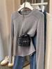 Women's White Long-Sleeve T-shirt - Brushed De Rong Fabric, Warm Thickened Base Layer, New for Spring/Autumn/Winter 2026.