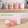 Transparent Cotton Swab Storage Box Portable Makeup Cosmetic Organizer Dust-proof Acrylic Jewelry Storage Container Makeup Tools