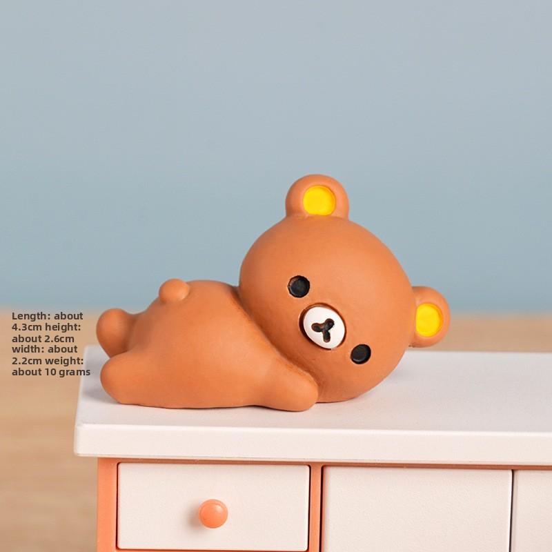 Newly Launched Super Cute and Easy-to-hold Bear Resin Figurine Creative Handicraft, Cute Pellet Tableware, Vehicle-mounted Tableware