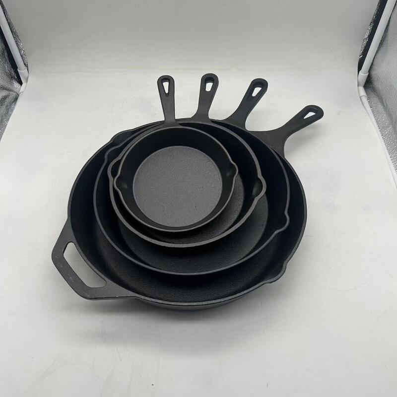 Wutuo Cast Iron Steak & Camping Frying Pan Set