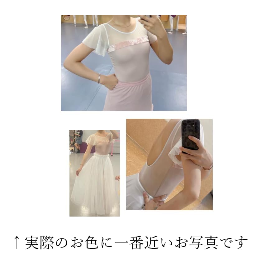 ProDance Blue and Pink Velvet Ballet Leotard with Ruffled Sleeves Women's (PLT012L, XXL, Pink)