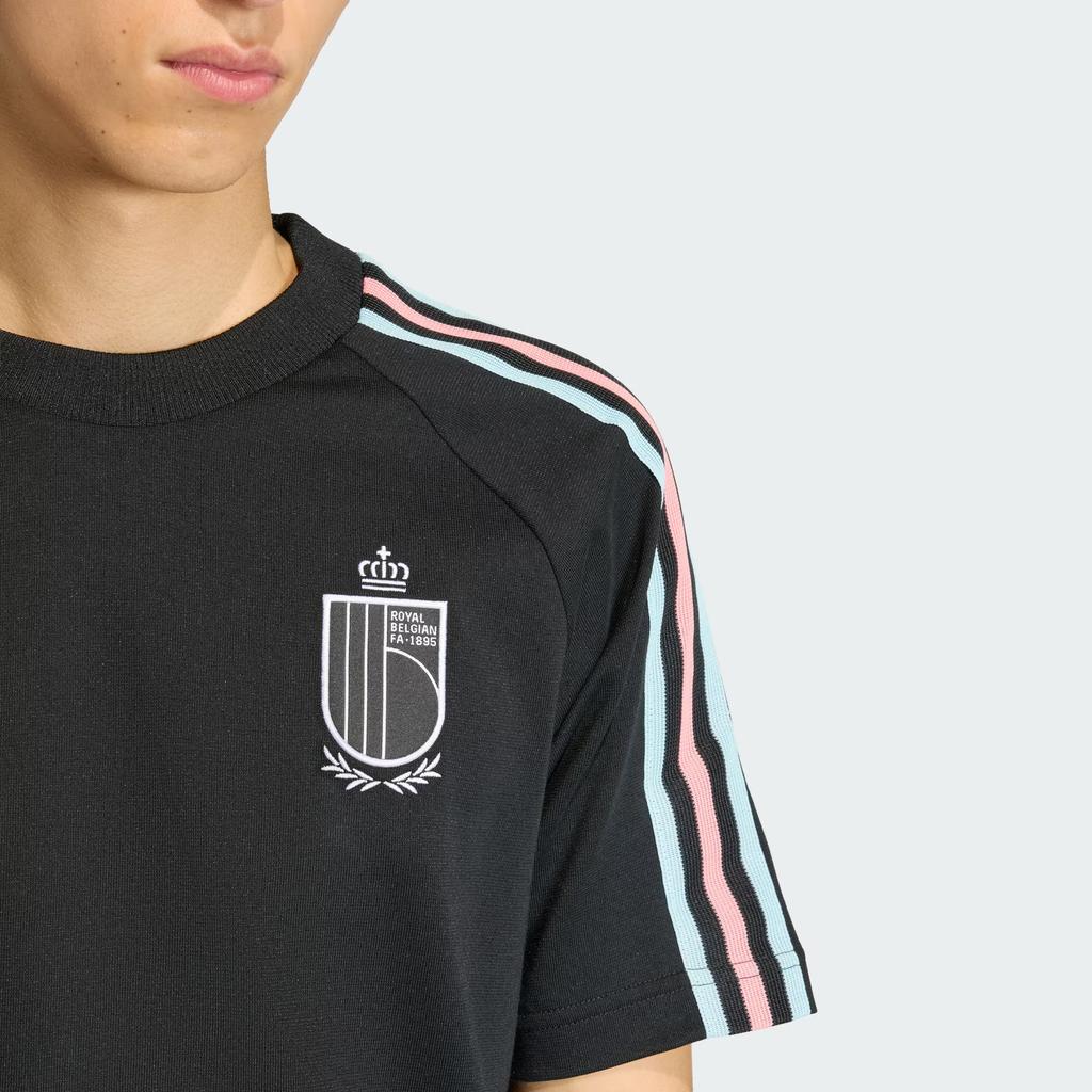 adidas T-shirt Originali Belgio Nera Top da Uomo JZ2207