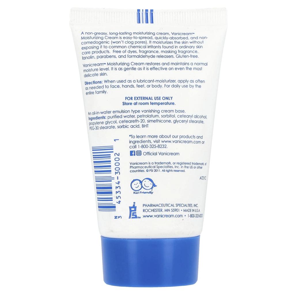 Moisturizing Cream, Sensitive Skin, Fragrance Free, 57G(2Oz)