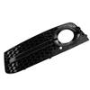 Glossy Black Front Bumper Fog Light Grilles, 2pcs with ABS Material, Lightweight and Colorfast for B8 2009 to 2012, Anti Scratch, Dust Proof