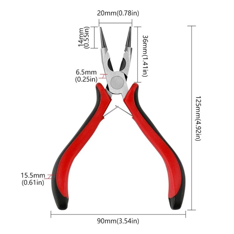 Needle Nose Pliers Long Nose Pliers for Jewelry Making Fishing Wire Wrapping Crafts Small Needle Nose Pliers with Handle