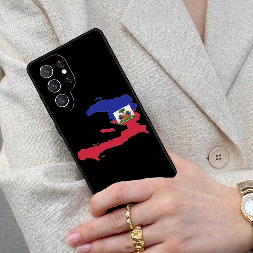 Haiti Haitian Flag Cell Phone Case for Samsung Galaxy S26 Ultra S25 S24 S23 S22 S21 S20 Note10 Cover