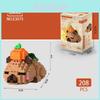 Capybara Burger Orange Bausatz mit ABS-Kunststoffteilen für Kinder DIY Kreativspielzeug