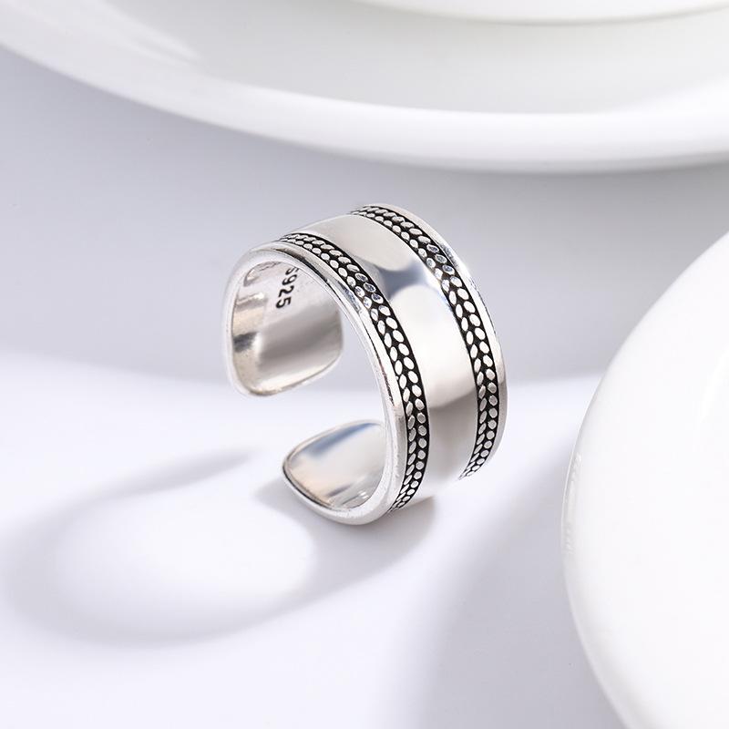 925 Sterling Silver Smooth Surface Simple Rings For Women Wedding Luxury Jewelry Accessories Wholesale Envío Gratis Jewellery