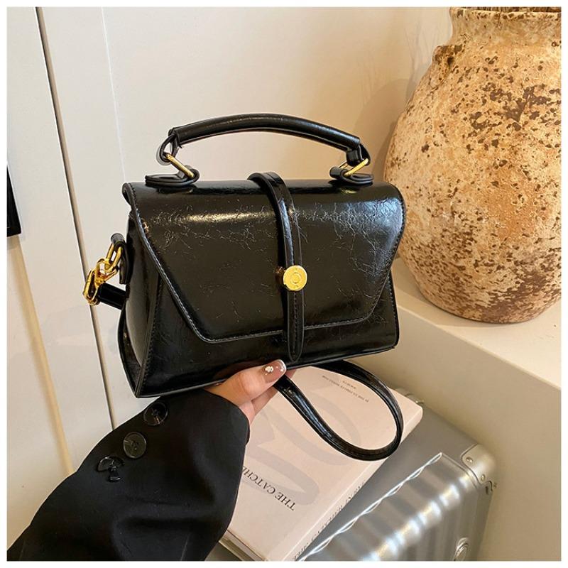 

Fashion handbag bag women s new temperament shoulder bag retro messenger bag чёрный