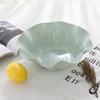 European-Style Large Ruffled Fruit and Vegetable Bowl - Plastic Candy Dish for Living Room, Melon Seeds, Snacks, Dried Fruits.