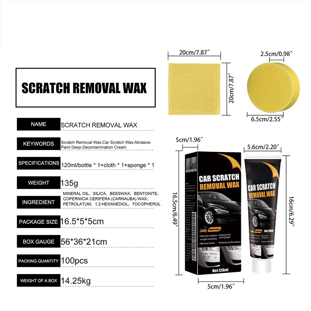 Car Scratch Remover Paint Care Tools Kit Auto Swirl Remover Scratches Repair Polishing Body Grinding Compound Anti Scratch Wax