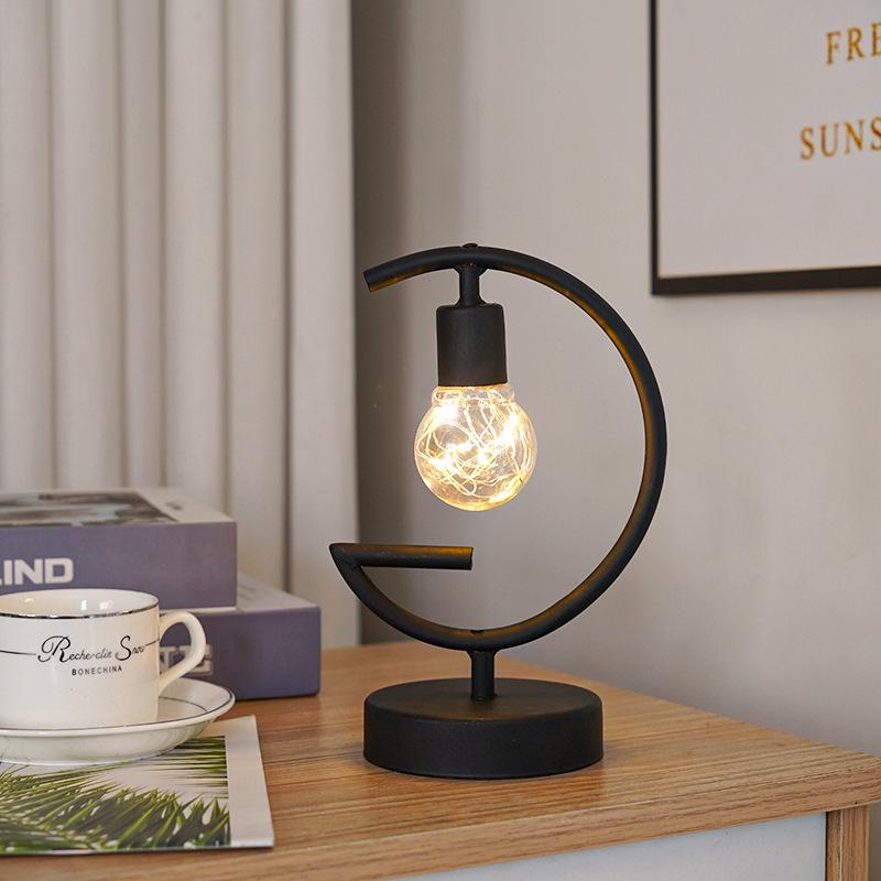 Nordic Wrought Iron Wine Glass Lamp - Indoor Decorative Copper Wire Christmas Light