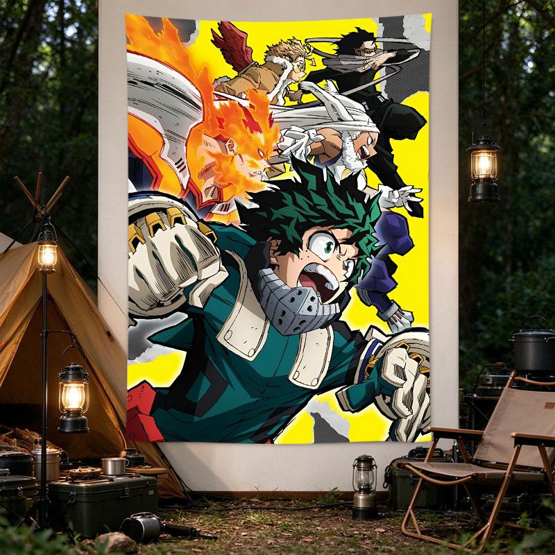 My Hero Academia Heroes Action Yellow Anime Poster Deku