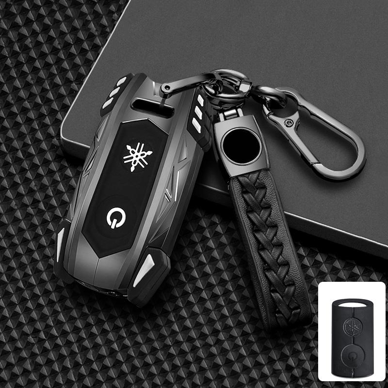 Zinc Alloy Car Remote Key Case Cover Shell for Yamaha Nmax 2021/2022 NVX NVX155 XMAX XMAX300 QBIX AEROX JAUNS 2018 2019