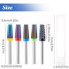 5Pcs Nail Drill Bits Set for Acrylic Nails, Multifunctional Tungsten Steel 5 in 1 Nail Polishing Grinding Head Manicure Tool