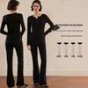 Pantalon Évasé Stretch Taille Haute pour Femme - Élégant, Confortable et Polyvalent pour l'Automne et l'Hiver