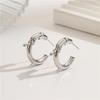 European-American Metal Circle Earrings: High-End Irregular Hoop, Exaggerated Personality Ear Studs & Cuffs for Women