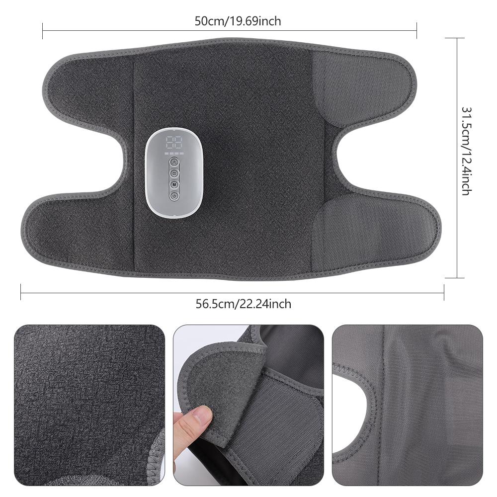 Blood Circulation Calf Massager with 4 Heat 8 Intensities Electric Airbag Compression Leg Massage Wrap Foot Muscle Relaxation