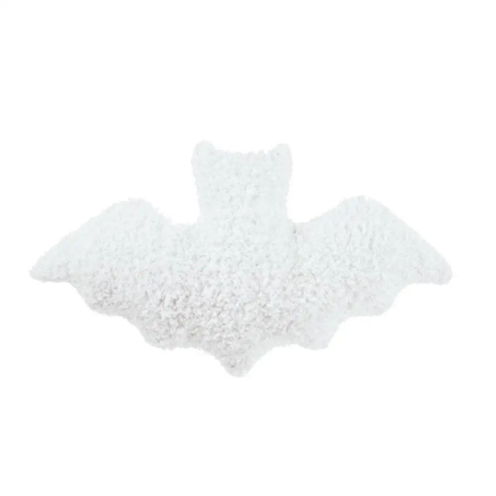 Black White Brown Bat Plush Pillow Plush Material Gothic Bat Plush Halloween Decoration белый