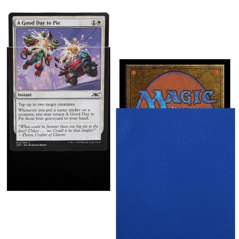 

100PCS 66x91mm Competition Matte Standard Size Card Sleeves Black Back TCG Trading Cards Protector Tarot Shield Board Game Cover