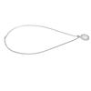 Round Engraved Pendant Necklace Men Women Fashionable Stainless Steel Rhinestone Pendant Necklace Steel Color