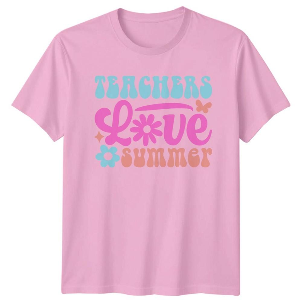 Teachers Love Summer Unisexs TShirt Summer Vacation Teaching Gift For Her