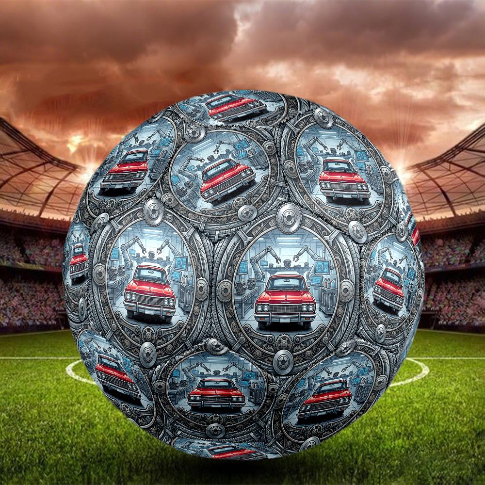 Automotive Assembly Automation Round Football Size 5 Adult Ball Suitable for Training Matches and Outdoor Team.