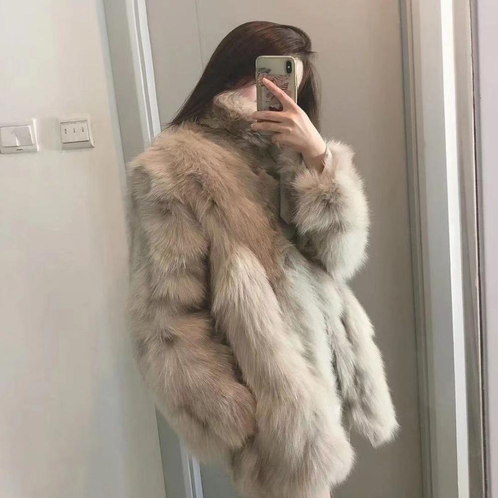Autumn and Winter New Imitation Fox Fur Coat Temperament High-end Celebrity Warm Coat