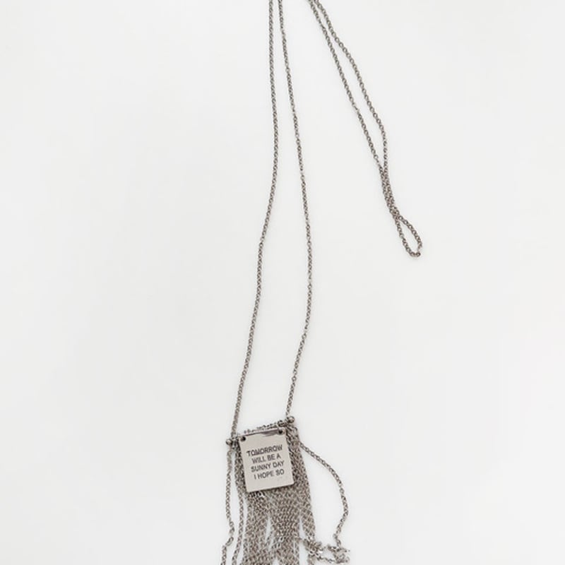 August Harmony Fringe Chain Long Necklace