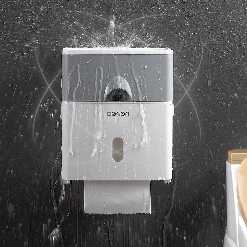 Toilet tissue box waterproof punch-free toilet paper toilet paper rack toilet wall-mounted paper box paper roll