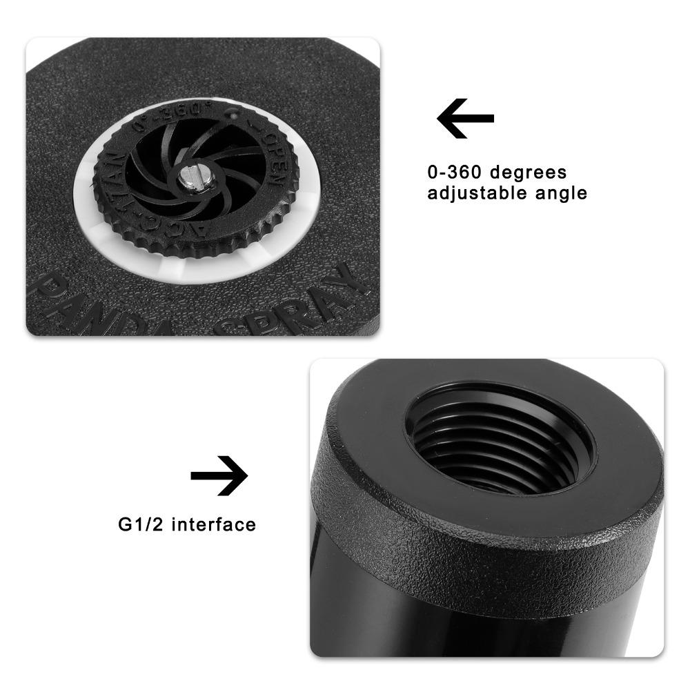3 Pezzi Ugello Sprinkler in Plastica Ugello di Irrigazione a 360 Gradi Sprinkler Interrato Durevole Irrigazione del Prato
