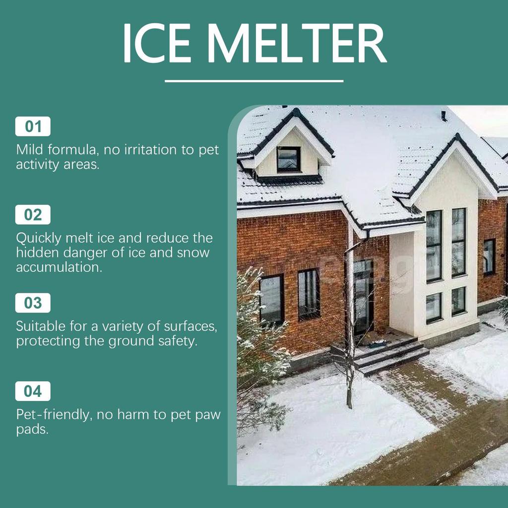 Jue-Fish Pet-Safe Concrete De-Icer - Snow & Ice Melter