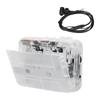 FM Radio Cassette Player Classic Style Multifunction Bluetooth 5.0 Portable Tape Player Transparent