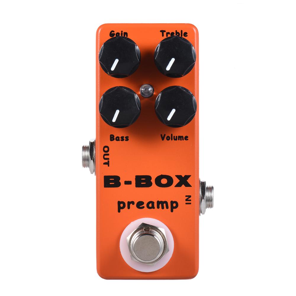 MOSKYAudio B Box Electric Guitar Preamp Overdrive Effect Pedal Full Metal Shell True Bypass