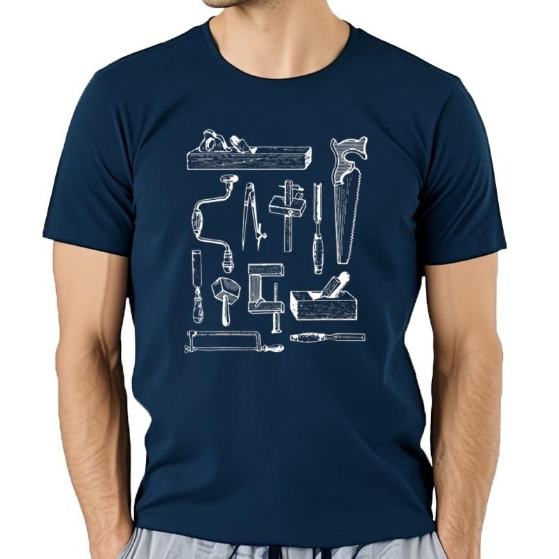 New Woodworking Tools Carpenter Carpenter Carpenter T-shirts Streetwear Short Sleeve Gifts Of Cu