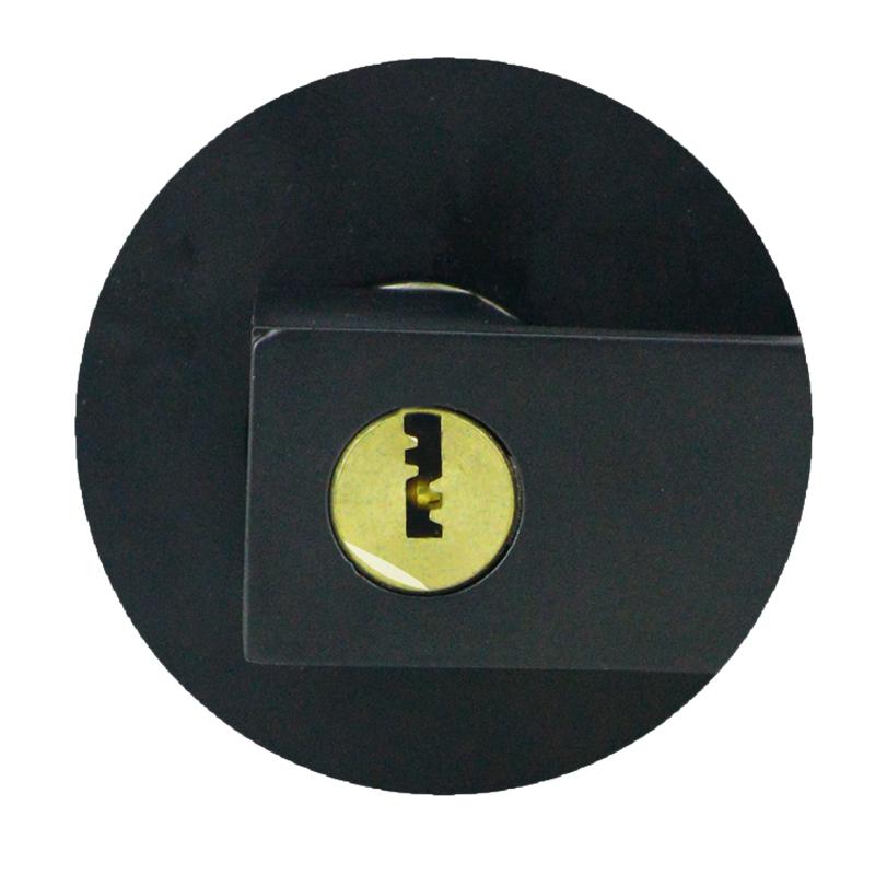 Black Square Door Handle Lock, Access Privacy Mask, Interior Bedroom and Bathroom, Hardware Accessories, Door Locks
