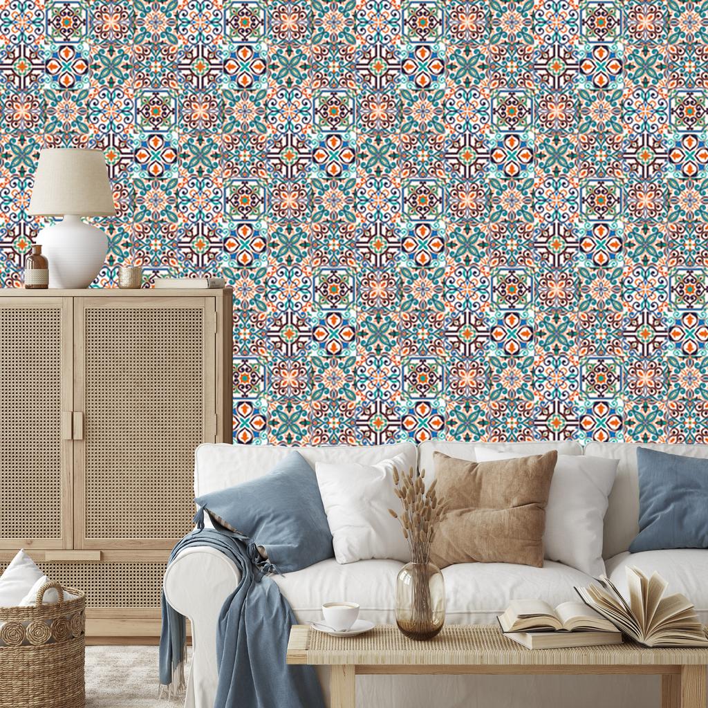 Mosaic Wallpaper Pattern and Tile Imitation for Living Room and Bedroom 50x1000