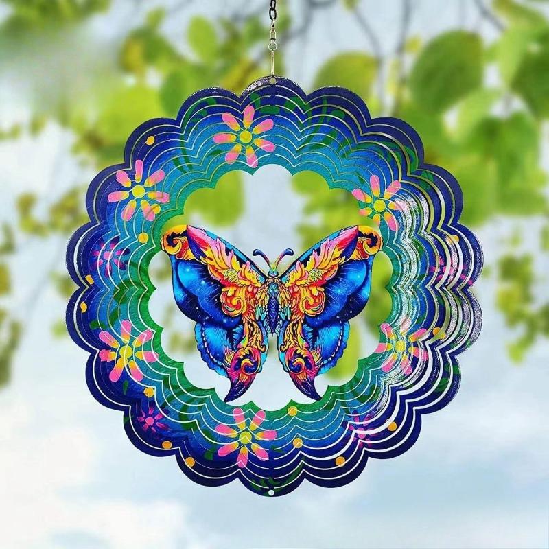 

Подвески-колокольчики для улицы, Подвески-совы для двора и сада, Изделия ручной работы и украшения из нержавеющей стали Butterfly shape 2