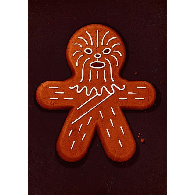 

Disney Star Wars Christmas Gingerbread Man Prints Poster Canvas Painting Modern Wall Art Pictures Living Room Bedroom Home Decor 21x30cm No Framed