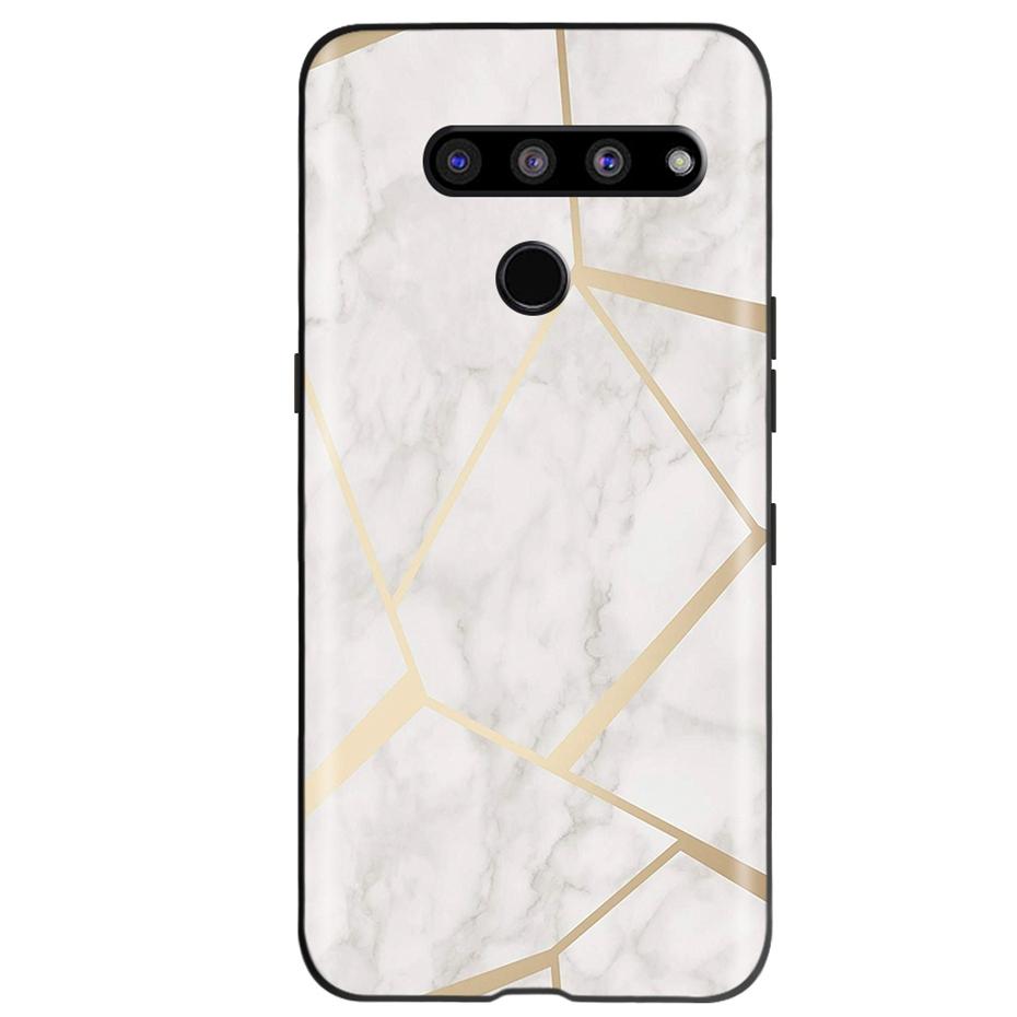For LG V50 ThinQ 5G Case Fashion Pattern Soft Silicone TPU Phone Case For LG V50S ThinQ 5G V50 50S V500N V450 V510N Funda