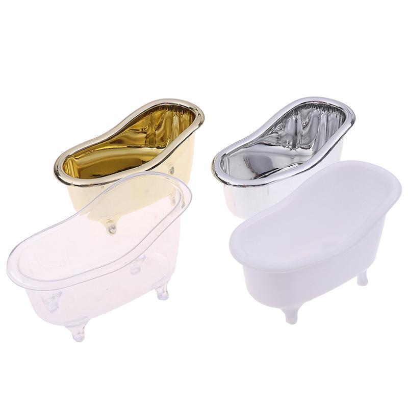Mini Makeup Bathtub Soap Jewelry Storage Box Nail Casket Holder Organizer